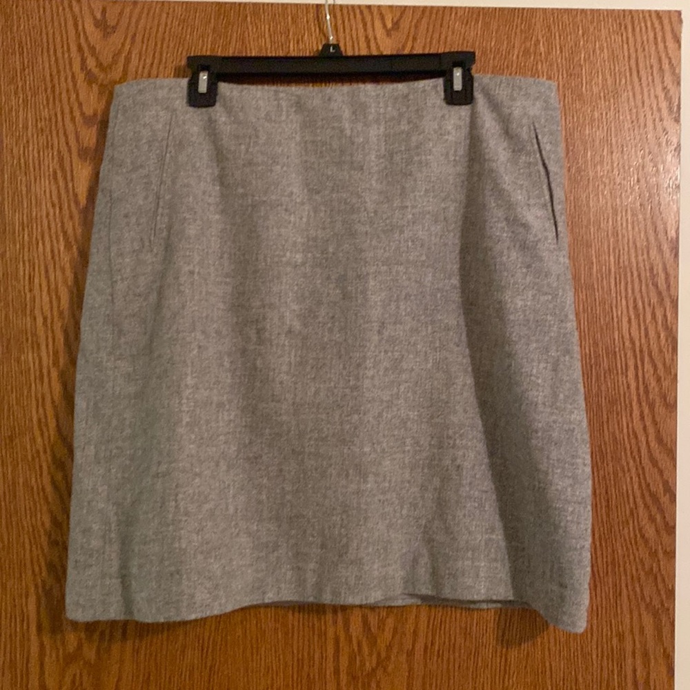 Talbots size 16 grey wool skirt
